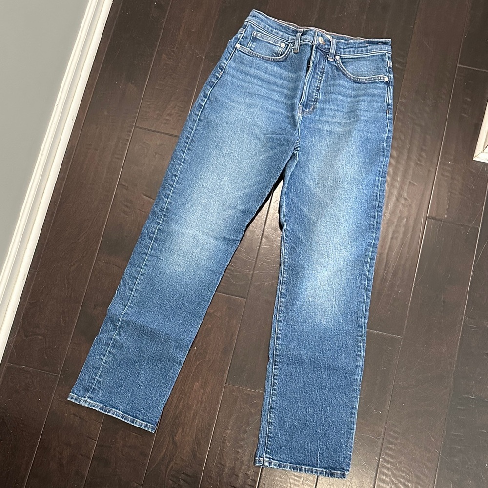Madewell Women’s 90’s Straight Blue Jeans